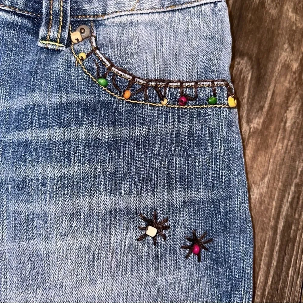 INC Beaded  Denim Shorts